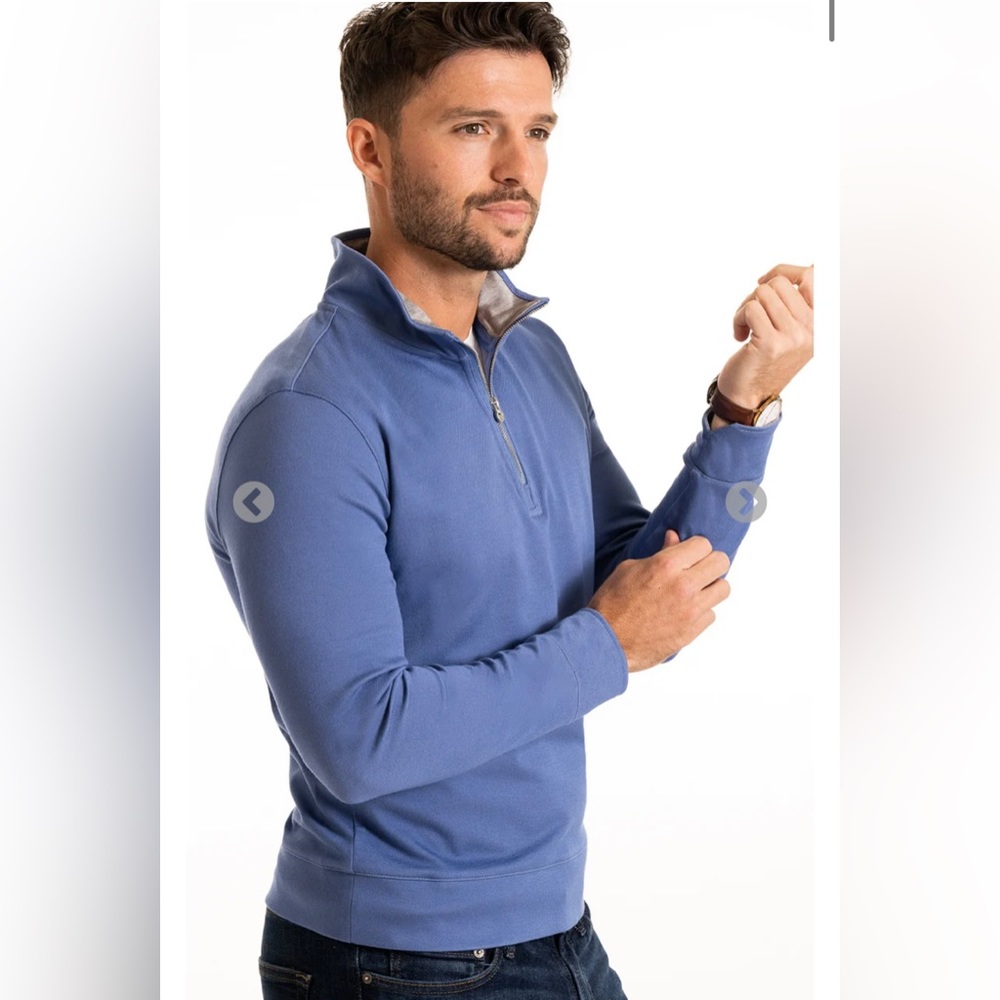 Brand New Men’s Twillory Quarter Zip - Medium Blue